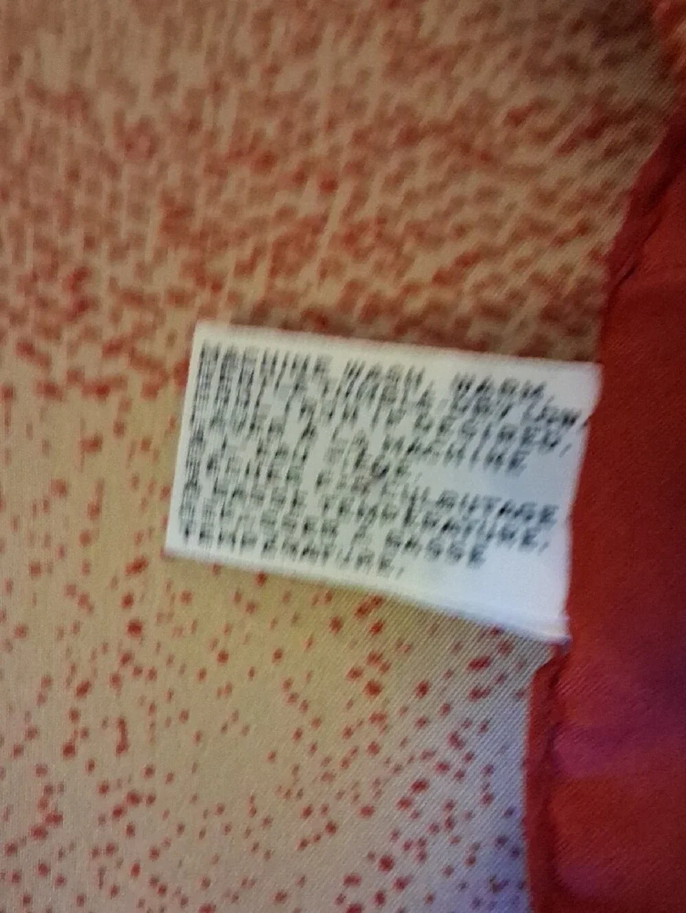 Vintage Vera Red and Tan Scarf